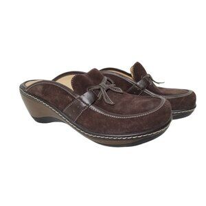 Womens Soft Walk Brazilian Made "Miranda" 2" Heel Clogs Size 7.5M